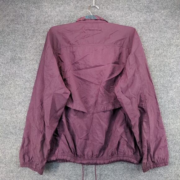 Vintage NIKE Windbreaker Jacket Women's Small Full Zip Floral Collar Purple - Picture 5 of 13